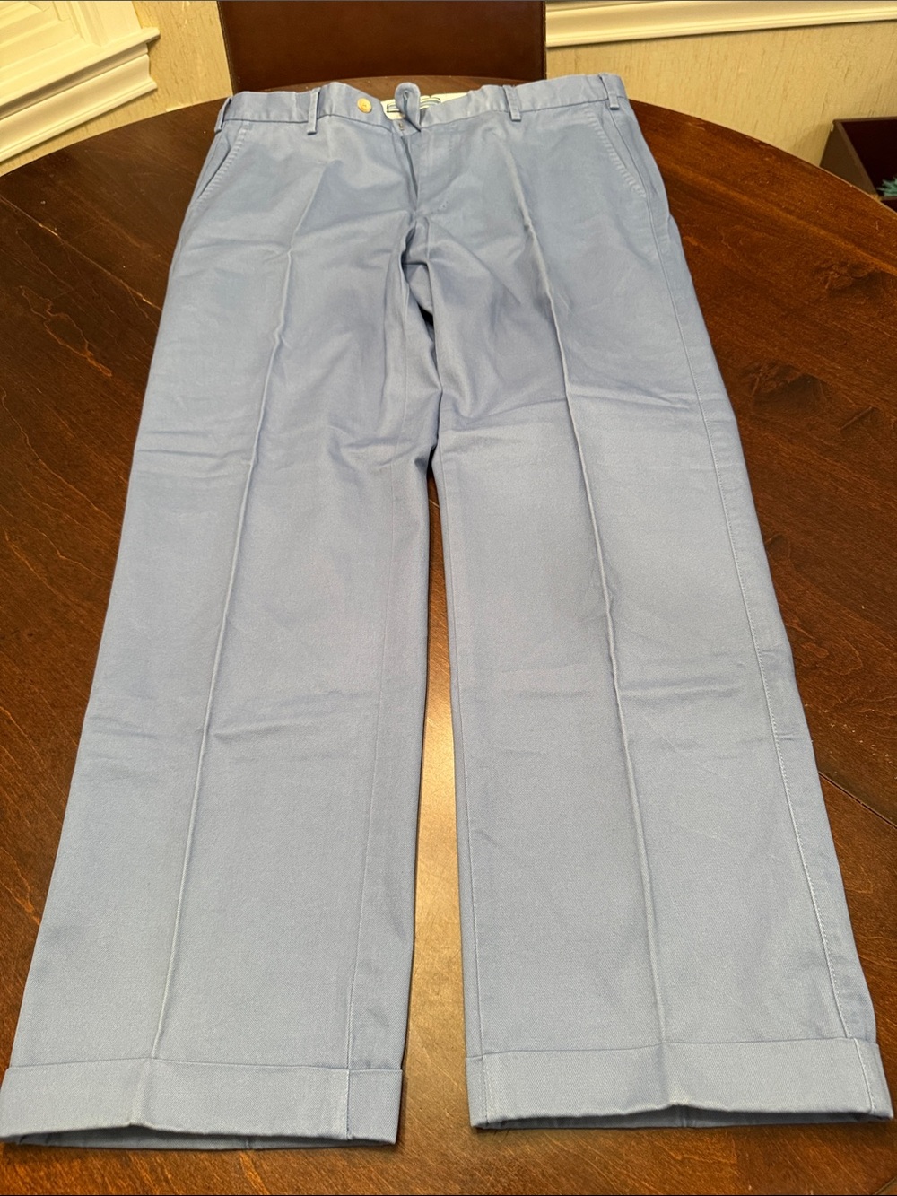 Peter Millar Blue Straight-Leg Chinos in Peruvian Cotton